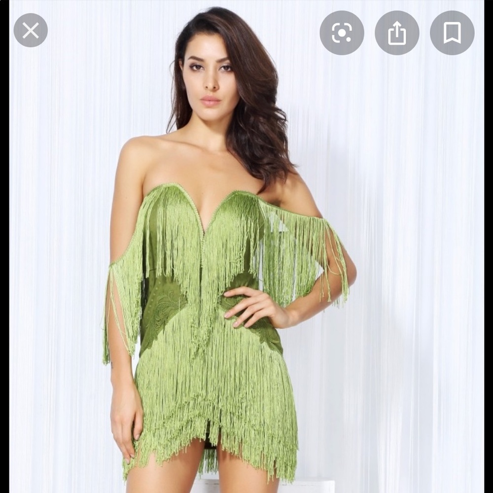 Sexy Mini Cocktail Dress (Fringe Bandage  mini/cocktail)